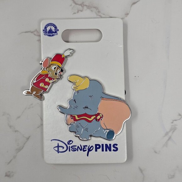Disney Parks Dumbo & Timothy Set of 2 Exclusive Pins - Picture 2 of 3